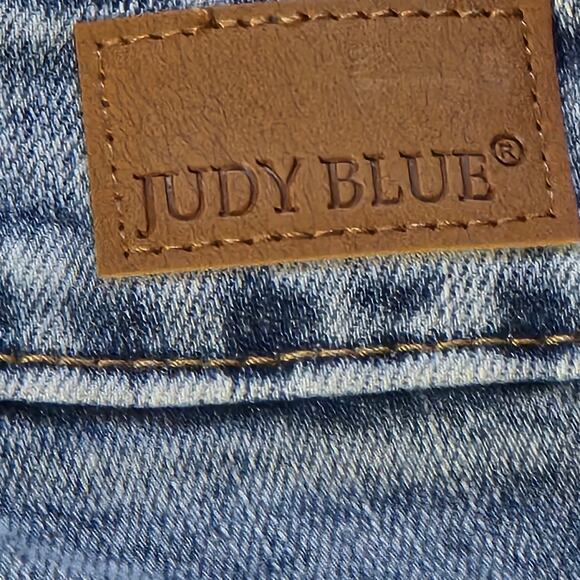 NWT Judy Blue Women's Acid Wash Destroyed Skinny Ankle Raw Hem, Size 18W - Picture 10 of 10